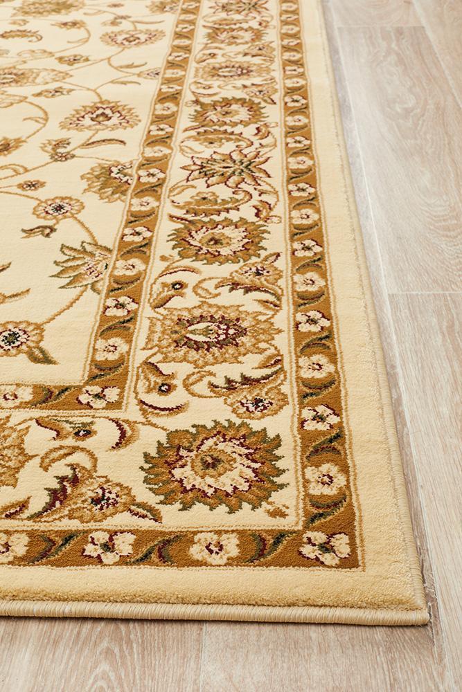Tuggerah Collection Classic Rug Ivory with Ivory Border.