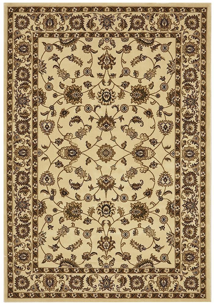 Tuggerah Collection Classic Rug Ivory with Ivory Border.