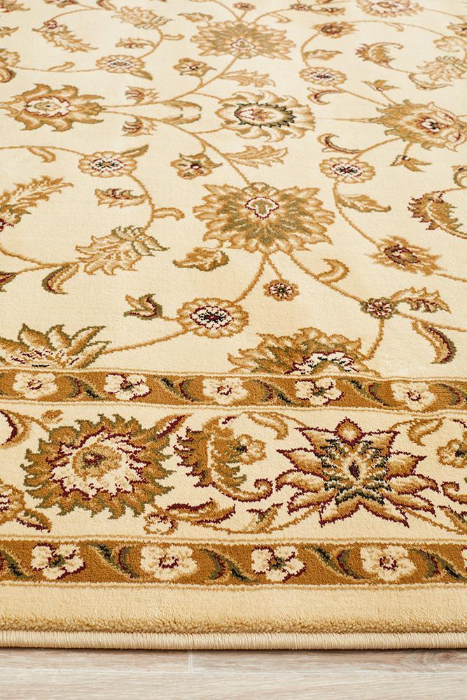 Tuggerah Collection Classic Rug Ivory with Ivory Border.