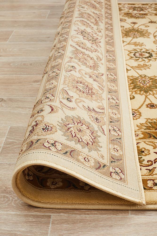 Tuggerah Collection Classic Rug Ivory with Ivory Border.