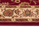 Tuggerah Classic Runner Red with Ivory Border Runner Rug.