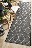 Culture Terrace 5501 Black Runner Rug.