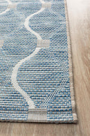 Culture Terrace 5501 Blue Runner Rug.