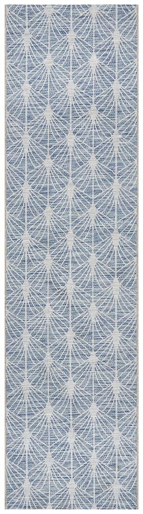 Culture Terrace 5502 Blue Runner Rug.