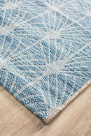 Culture Terrace 5502 Blue Runner Rug.