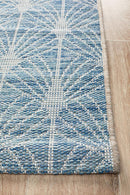 Culture Terrace 5502 Blue Runner Rug.