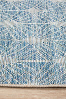 Culture Terrace 5502 Blue Runner Rug.