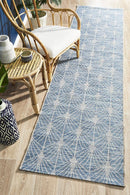 Culture Terrace 5502 Blue Runner Rug.
