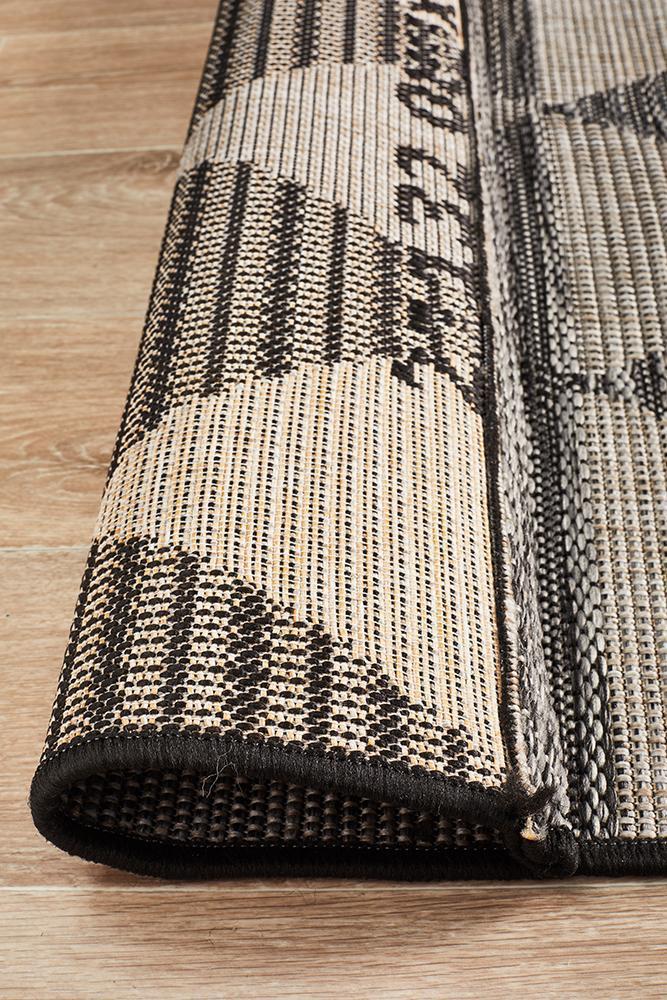 Culture Terrace 5503 Black Runner Rug.