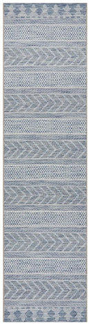 Culture Terrace 5505 Blue Runner Rug.