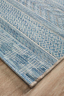 Culture Terrace 5505 Blue Runner Rug.