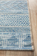 Culture Terrace 5505 Blue Runner Rug.