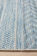 Culture Terrace 5505 Blue Runner Rug.
