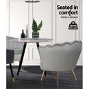 Cisse Accent Chair - Velvet Grey