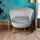 Cisse Accent Chair - Velvet Grey