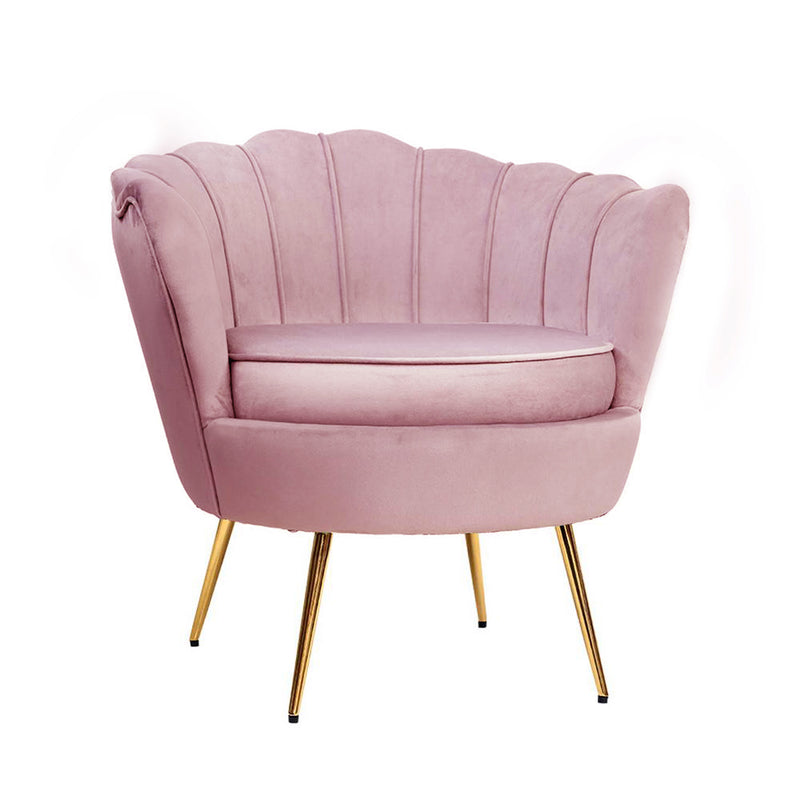Cisse Accent Chair - Velvet Pink