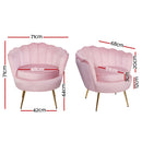 Cisse Accent Chair - Velvet Pink