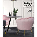 Cisse Accent Chair - Velvet Pink