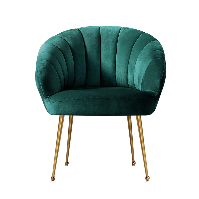 Shania Accent Chair - Velvet Green
