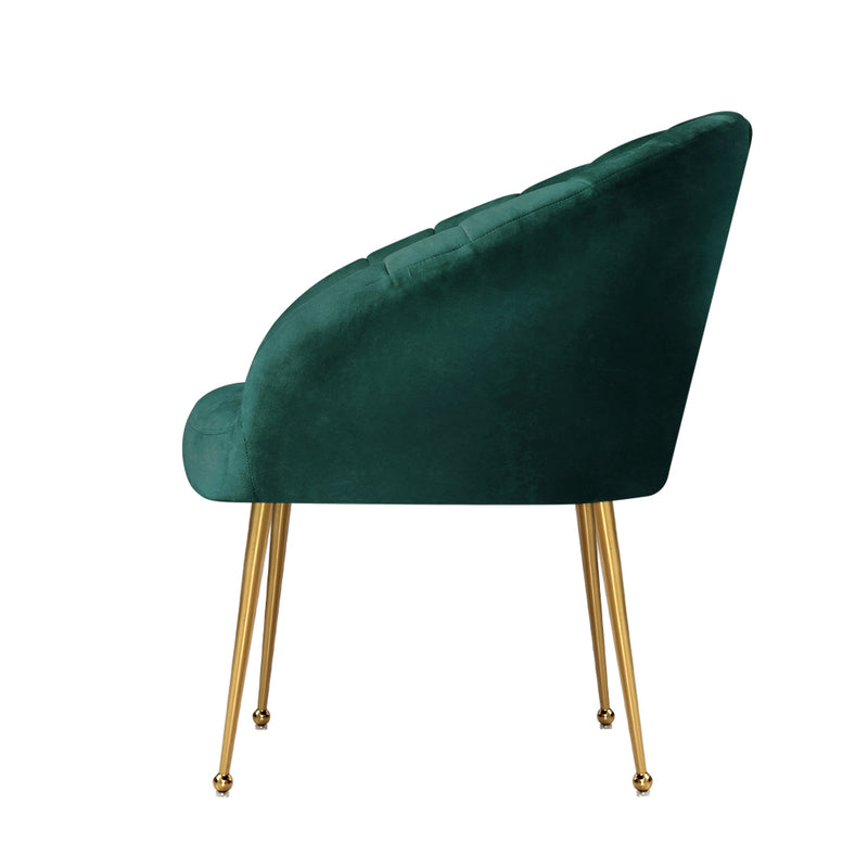 Shania Accent Chair - Velvet Green