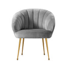 Shania Accent Chair - Velvet Grey