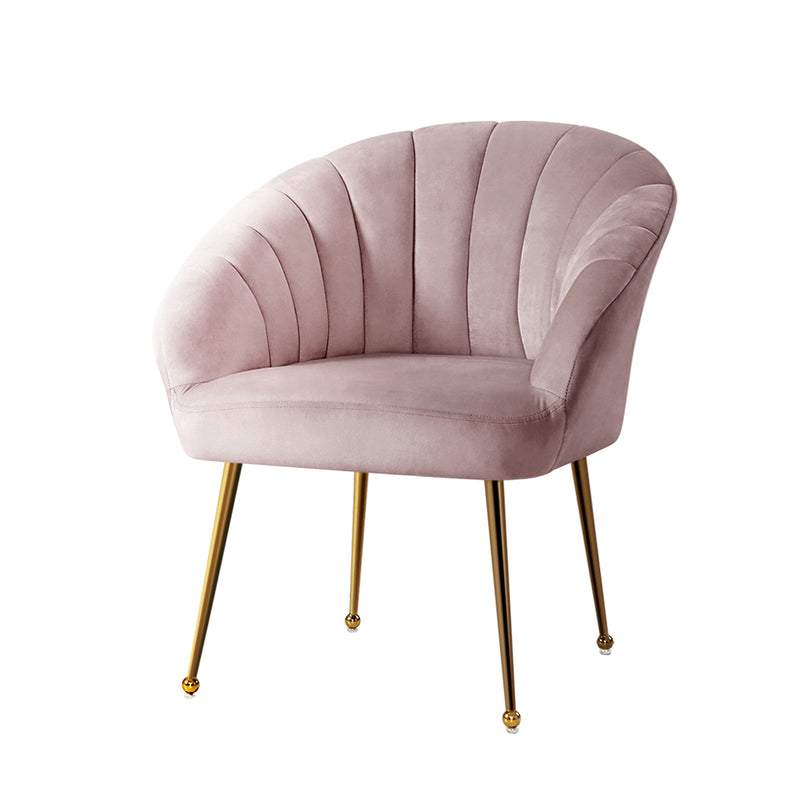 Shania Accent Chair - Velvet Pink