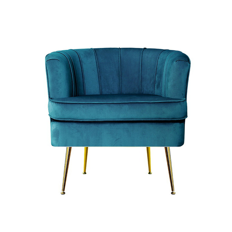 Koko Accent Chair - Velvet Navy Blue