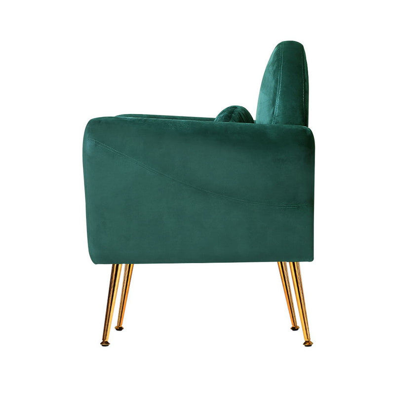 Aveera Accent Chair - Velvet Green