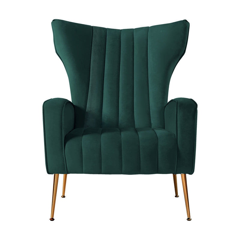 Cantik Accent Chair - Velvet Green