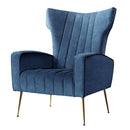 Cantik Accent Chair - Velvet Navy Blue