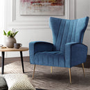 Cantik Accent Chair - Velvet Navy Blue