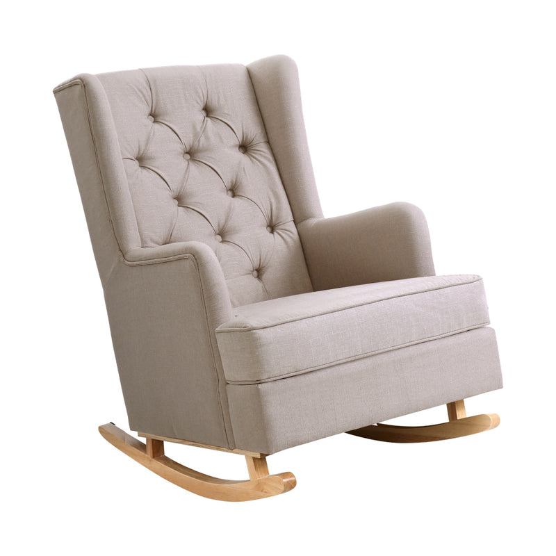 Lissy Rocking Armchair - Beige