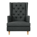 Lissy Rocking Armchair - Charcoal