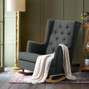 Lissy Rocking Armchair - Charcoal