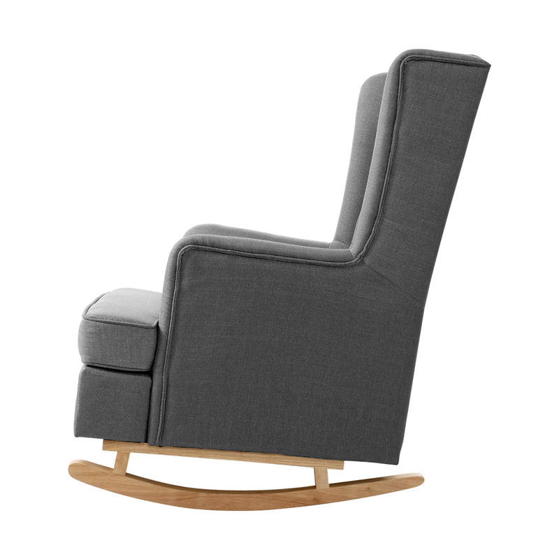 Lissy Rocking Armchair - Grey