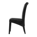Southampton PU Dining Chairs (Set of 2) - Black.