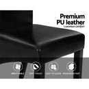 Southampton PU Dining Chairs (Set of 2) - Black.