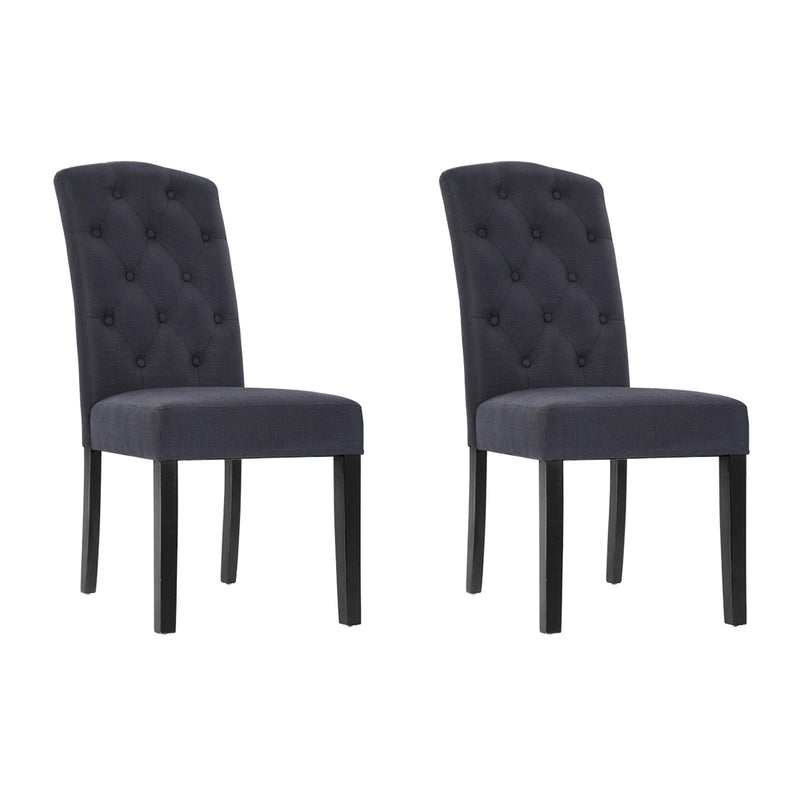 Milton Fabric Dining Chairs (Set of 2)
