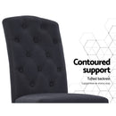 Milton Fabric Dining Chairs (Set of 2)