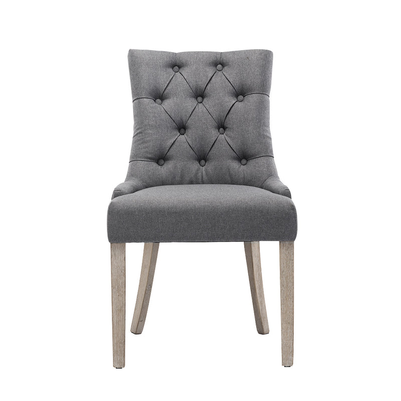 Beaulieu Fabric Dining Chairs (Set of 2) - Grey
