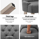 Beaulieu Fabric Dining Chairs (Set of 2) - Grey