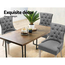 Beaulieu Fabric Dining Chairs (Set of 2) - Grey