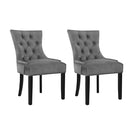 Beaulieu Velvet Dining Chairs (Set of 2) - Velvet Grey