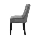 Beaulieu Velvet Dining Chairs (Set of 2) - Velvet Grey