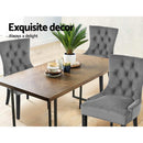 Beaulieu Velvet Dining Chairs (Set of 2) - Velvet Grey