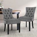 Beaulieu Velvet Dining Chairs (Set of 2) - Velvet Grey