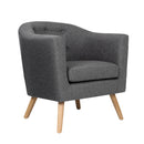 Adora Fabric Armchair - Grey