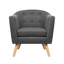 Adora Fabric Armchair - Grey