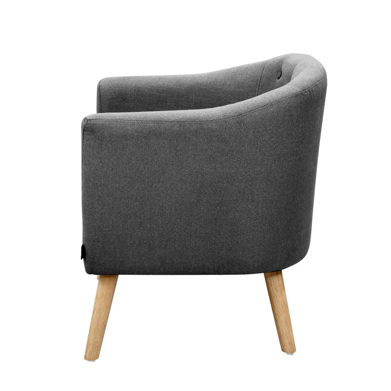 Adora Fabric Armchair - Grey