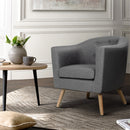 Adora Fabric Armchair - Grey